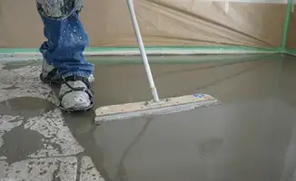 Uneven floor being professionally repaired in Baltimore, MD